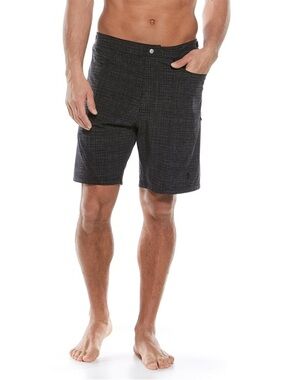 Coolibar UPF 50+ Calasa Tech Swim Trunks Men XL Charcoal Gray